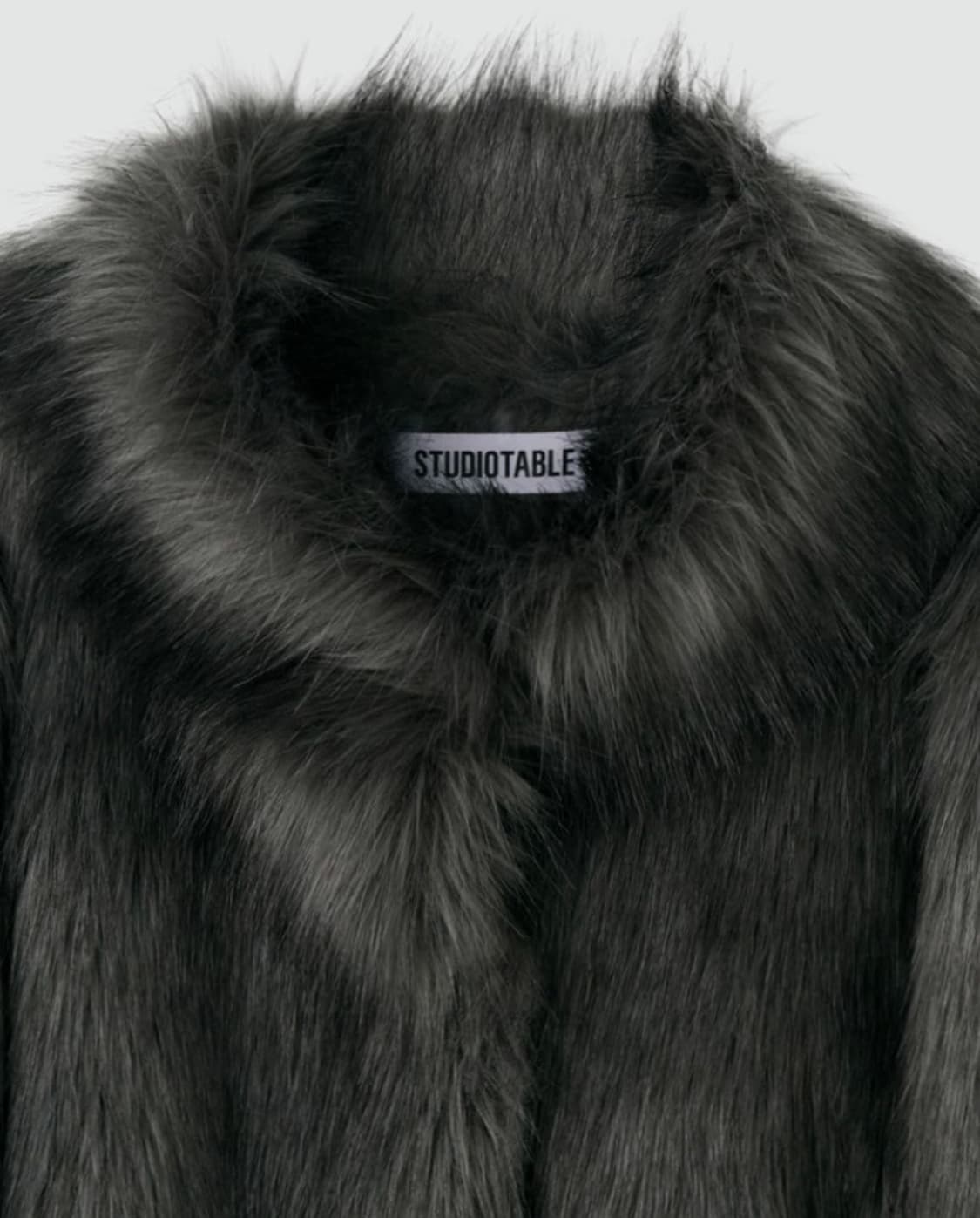 스튜디오테이블 퍼자켓 카키그레이 상품이미지2