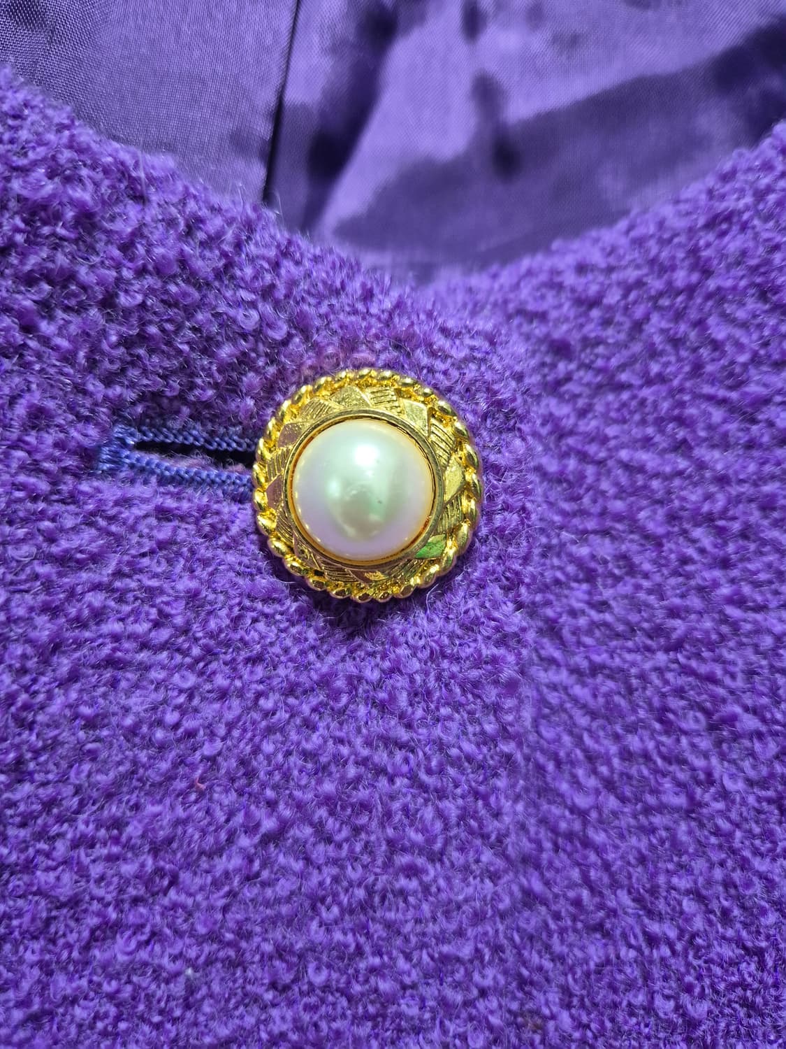 (세일)JPN빈티지 BON GENRE 퍼플 트위드 자켓 상품이미지5