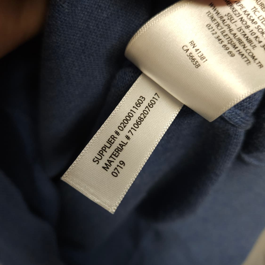 95-100 ) 폴로 랄프로렌 남성 브이넥 니트 블루 상품이미지4