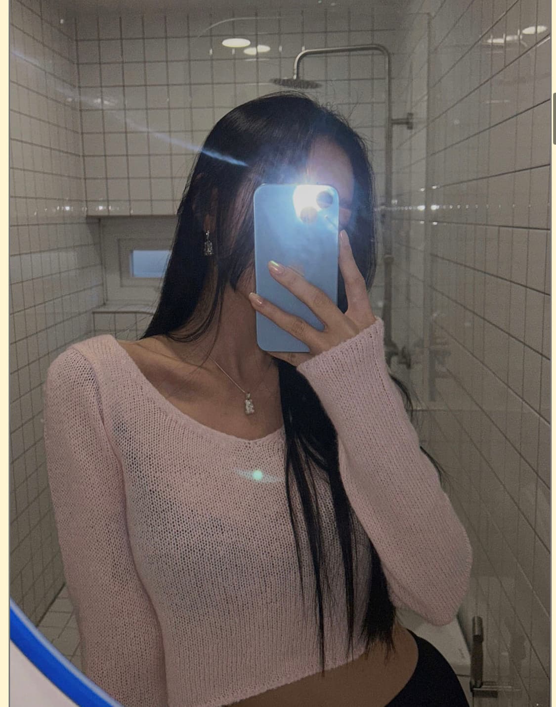 (새상품) 페일제이드 더블 브이넥 니트 핑크 상품이미지1