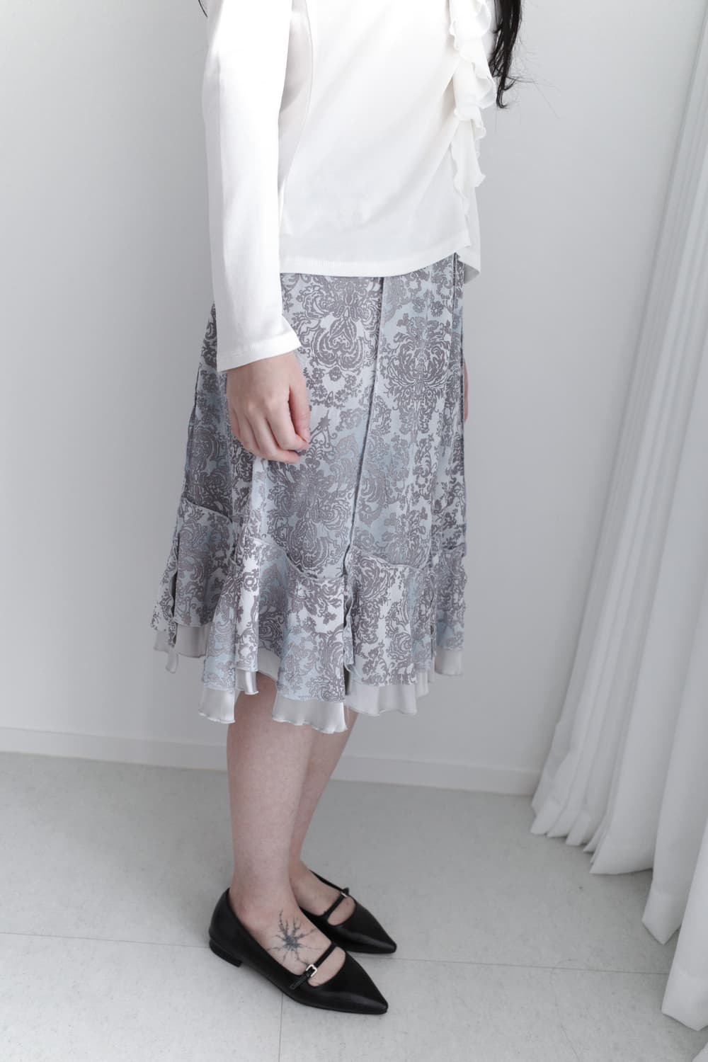 flower painted skirt  상품이미지7