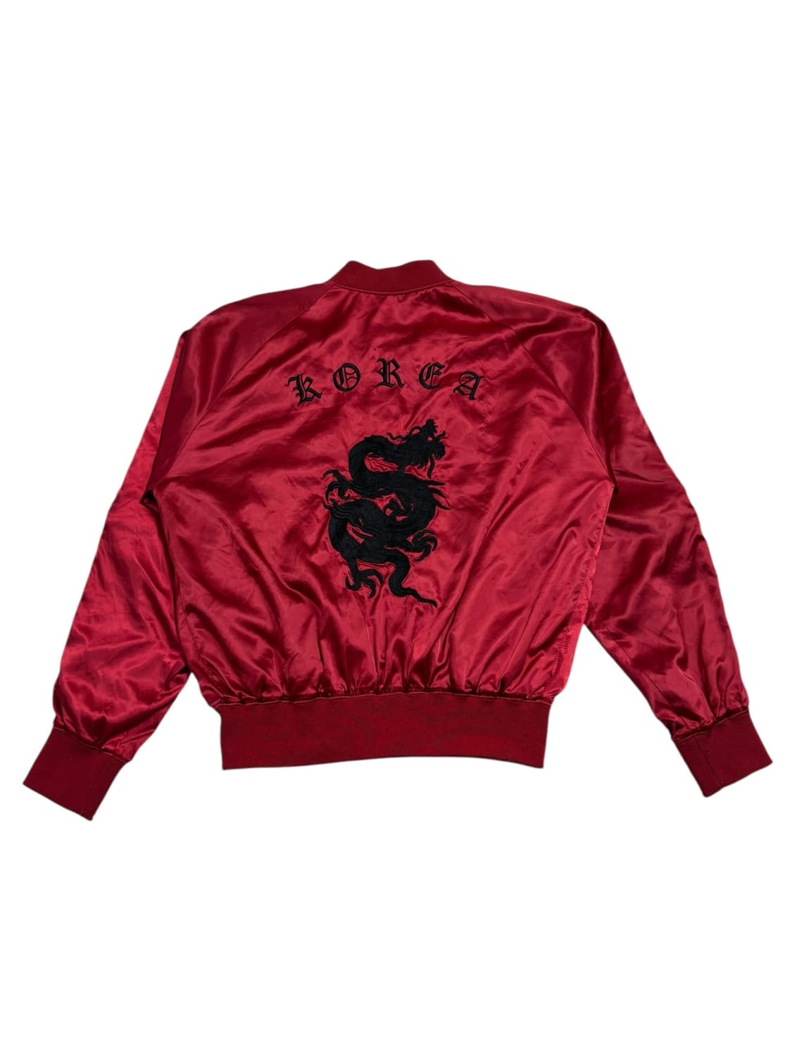 에잇세컨즈 지드래곤 용 자수 스카쟌 자켓 버건디 상품이미지3