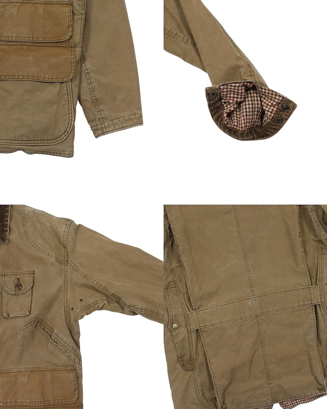 80-90s USA 폴로랄프로렌 오일클로스 왁스 헌팅 자켓 빈티지 미국제 상품이미지8