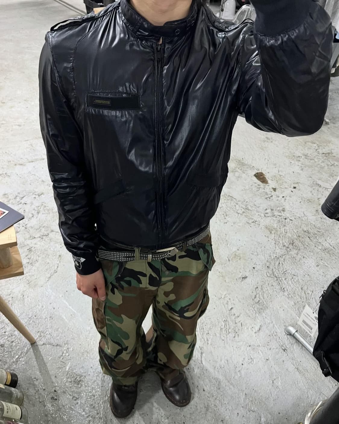 00s Hysteric Glamour nylon biker jacket 상품이미지2