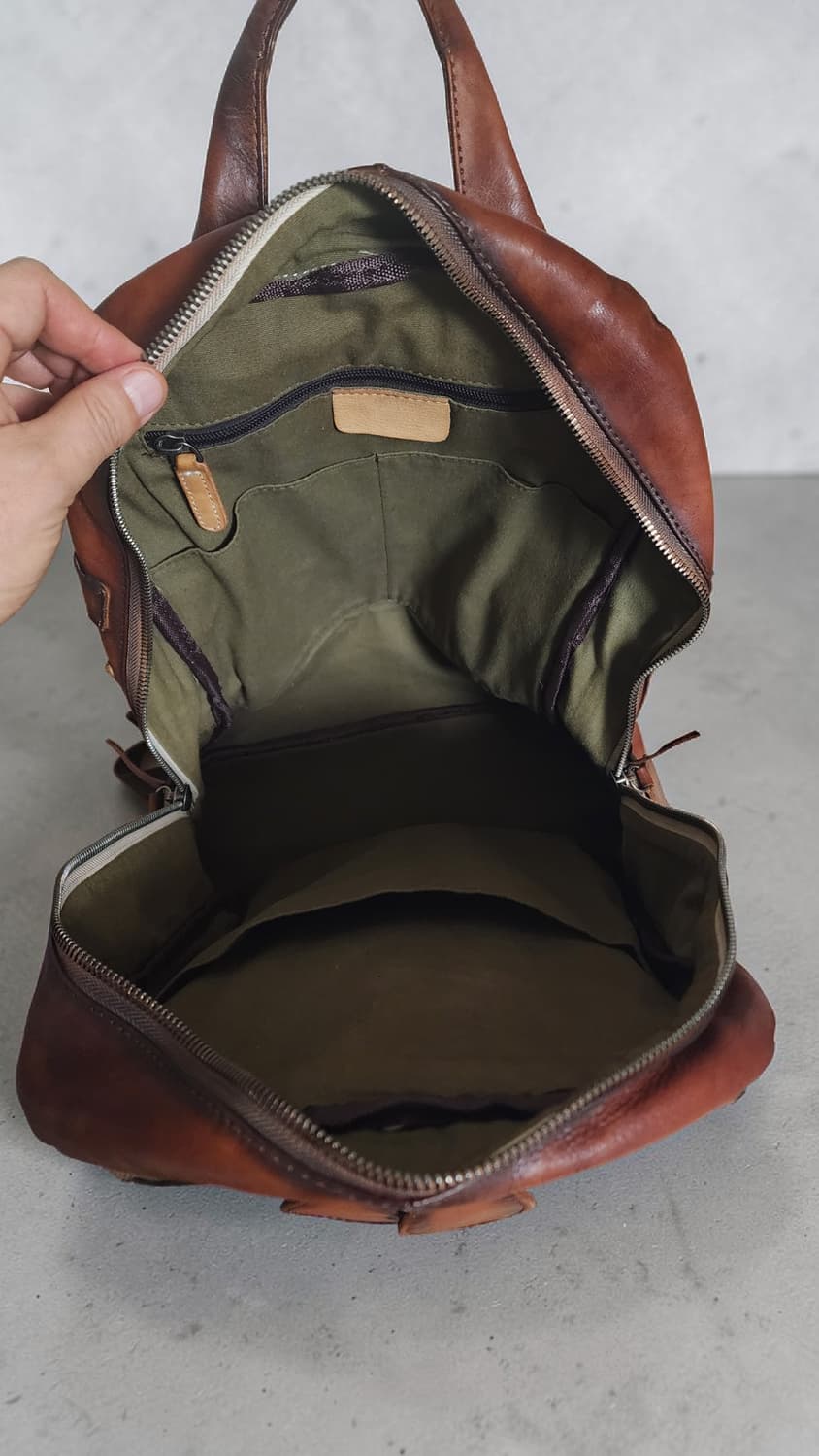 통가죽 백팩 상품이미지5