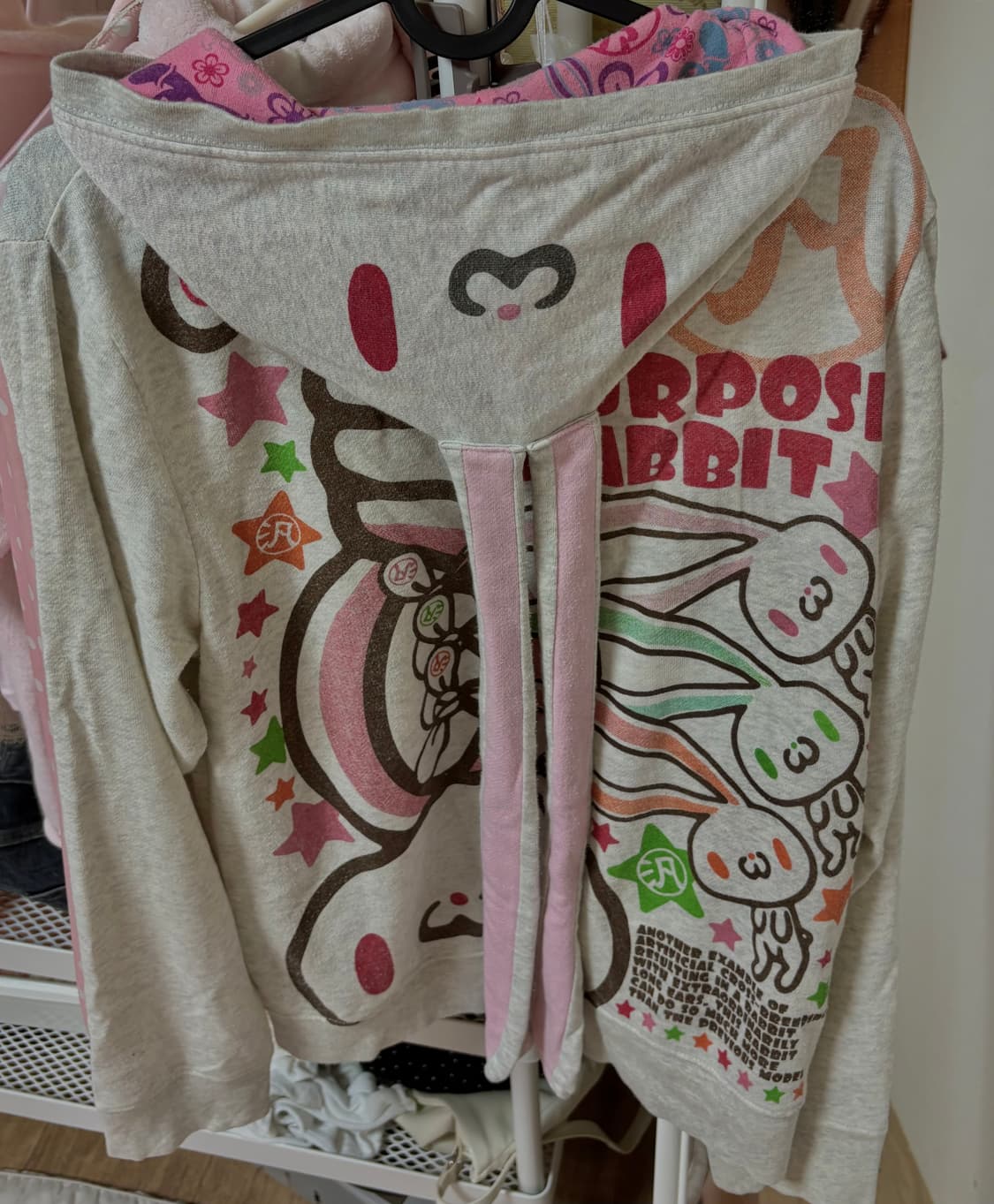고전 빈티지 범용토끼 후드집업 / 헤이세이 히메갸루 라떼갸루 리즈리사  상품이미지3