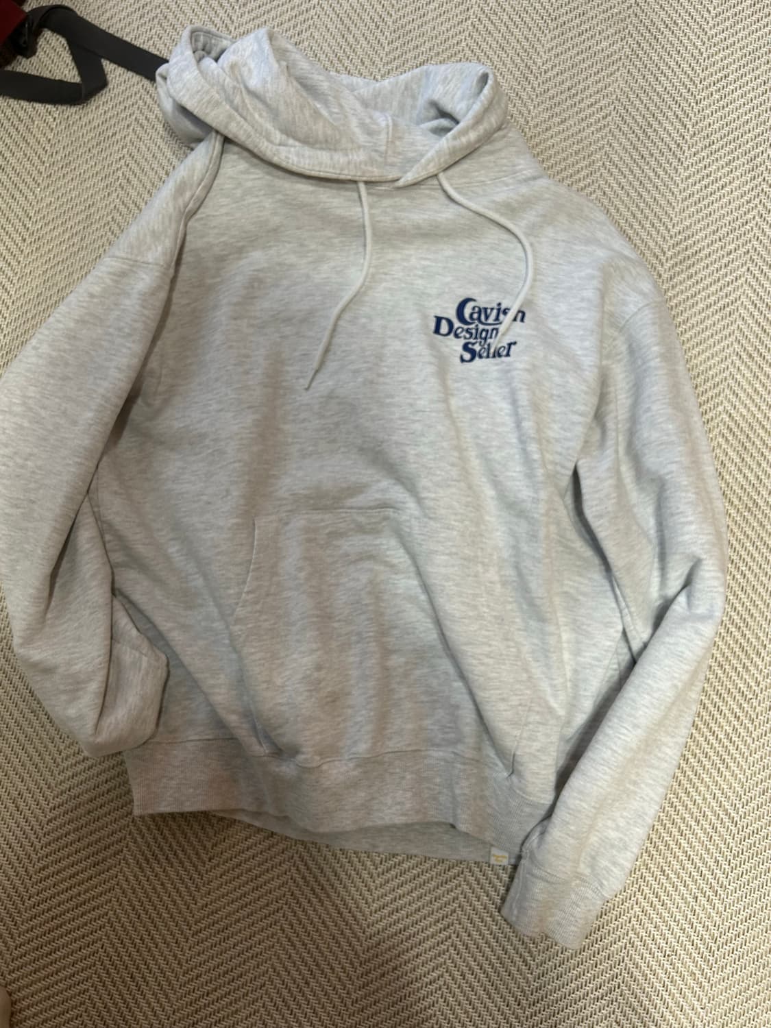 카비시 SELLER LOGO HOODIE LIGHT GREY(BLUE) 상품이미지2