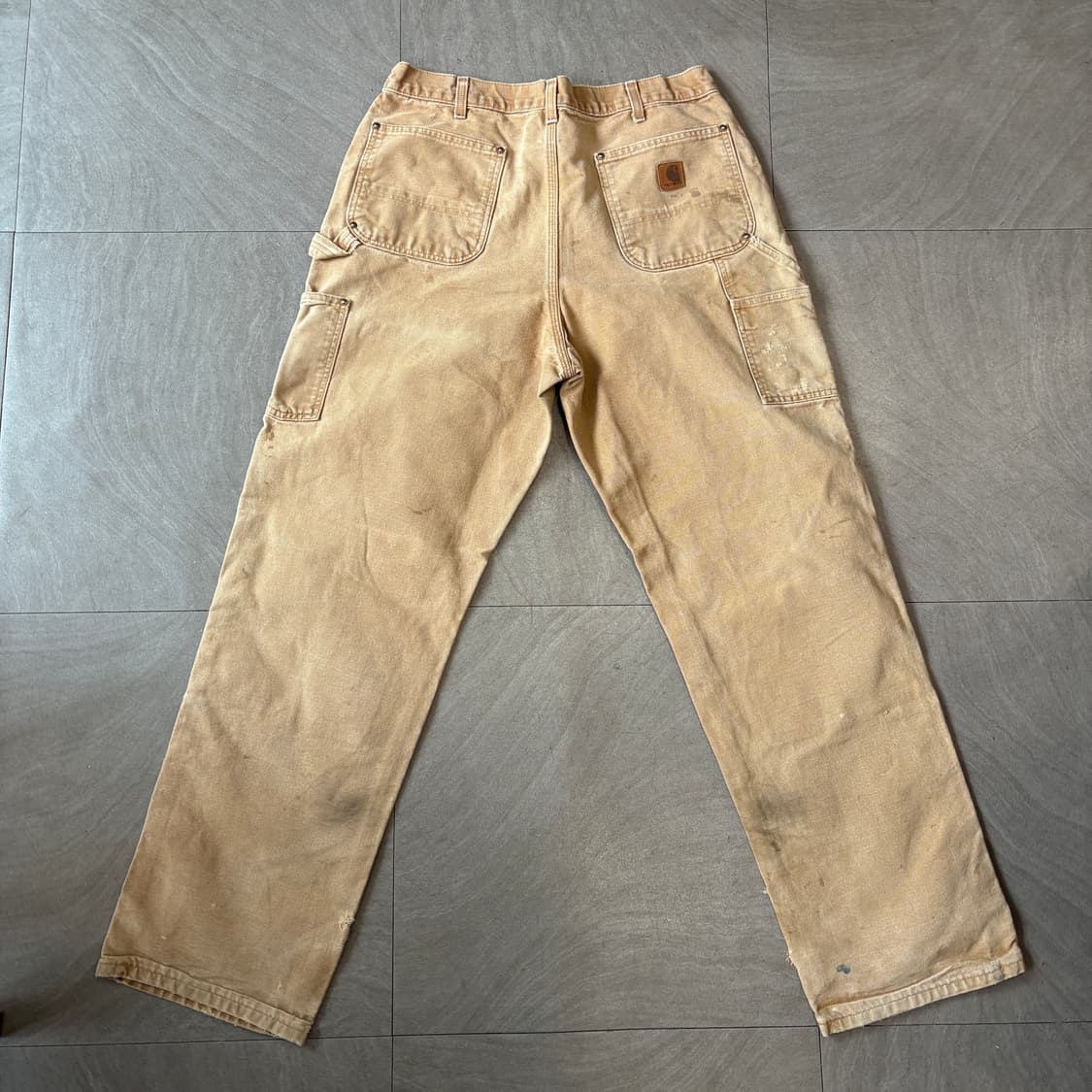 칼하트 정품 브라운 더블니 팬츠 상품이미지7