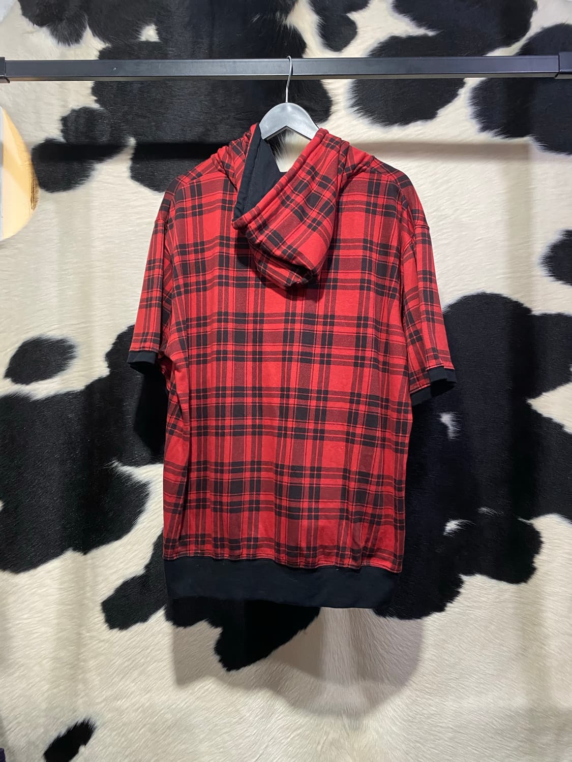 Thruxton 타탄체크 반팔후드집업 상품이미지5