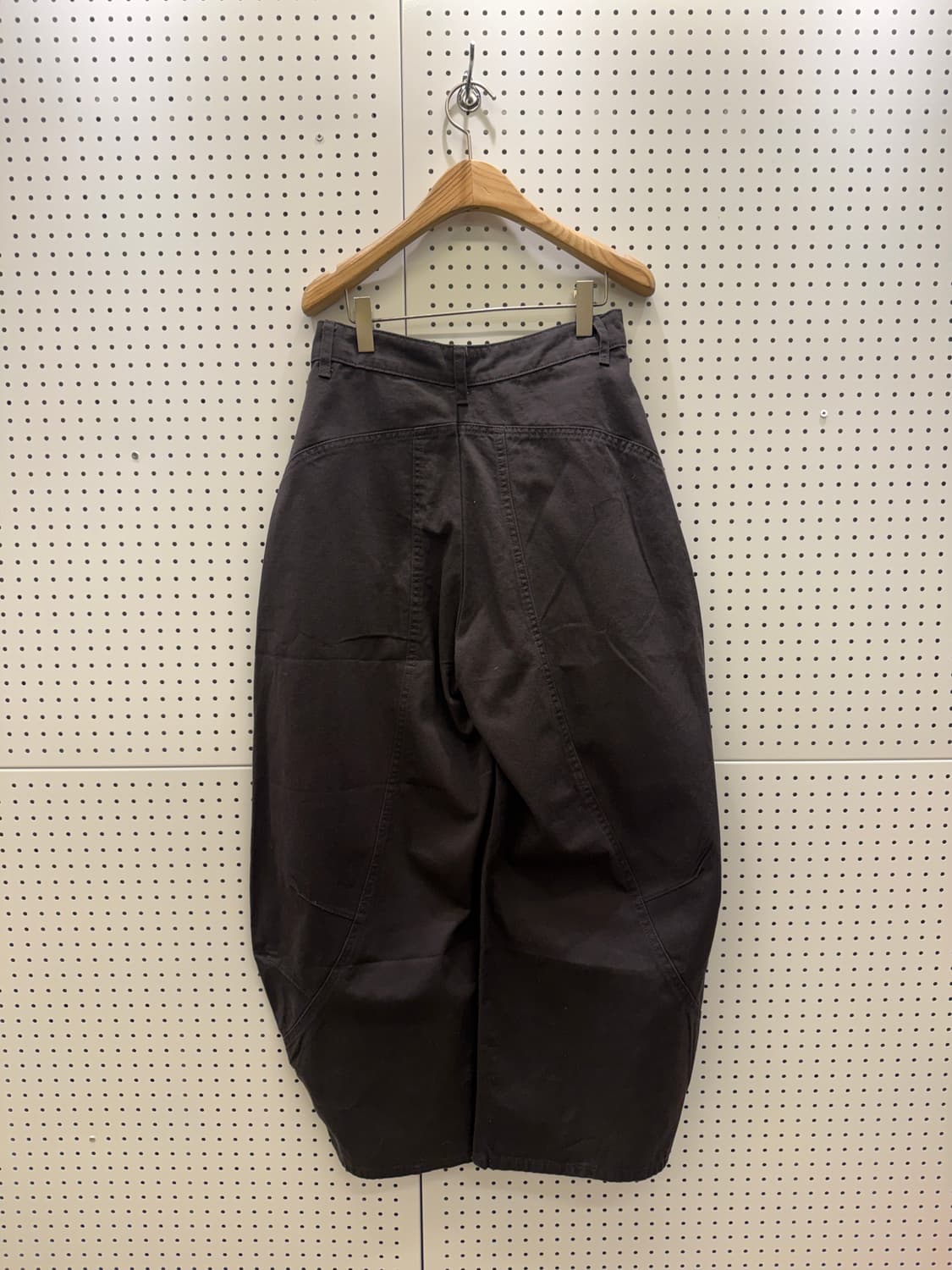 빈티지 차콜 커브드 코튼 팬츠 U563 상품이미지3