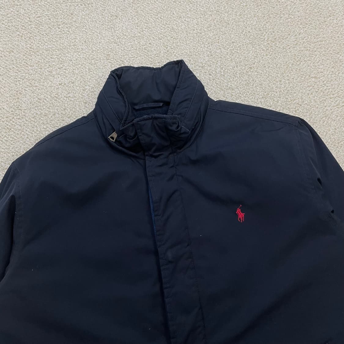폴로 랄프로렌 포니 로고 폴리쉘 페리 점퍼 자켓 네이비 상품이미지2