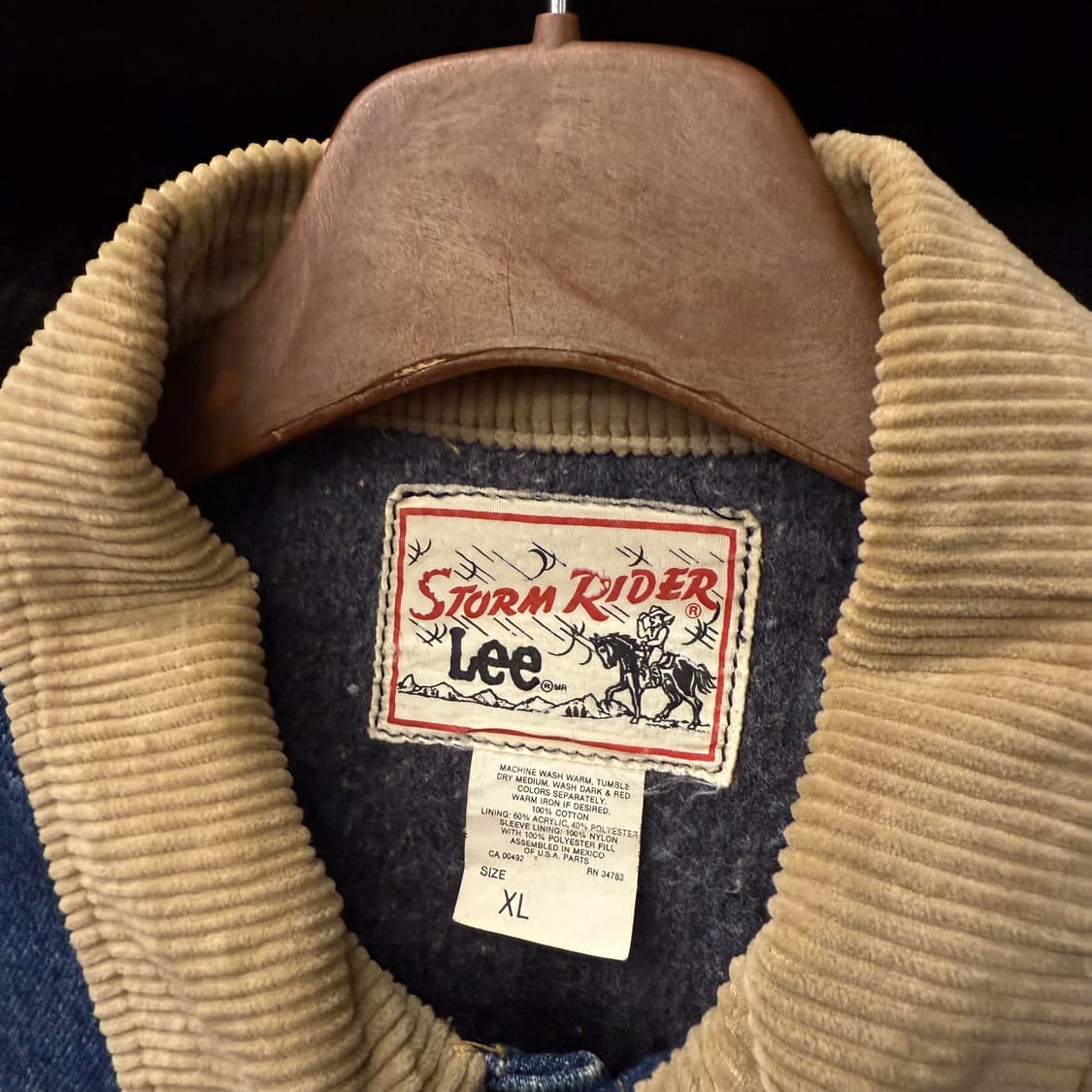90s LEE 빈티지 리 101J 스톰 라이더 블랭킷 데님 자켓 N000 상품이미지5