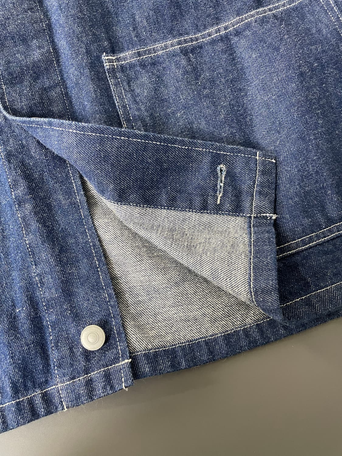 [F] 단톤 카즈라키 데님 자켓 오버핏 상품이미지7