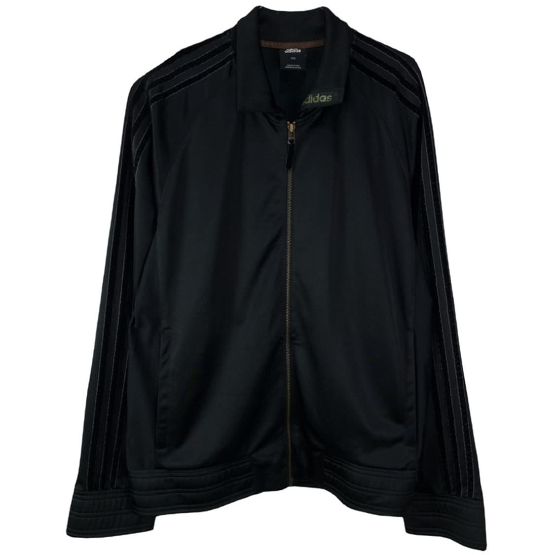 [아디다스] 빅로고 프린팅 올블랙 사틴 져지 트랙탑 자켓 M19589 상품이미지2