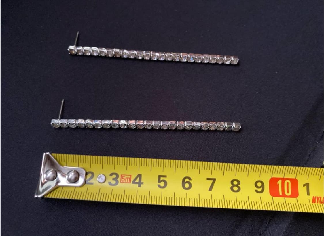 큐빅 롱 드롭 귀걸이 상품이미지3