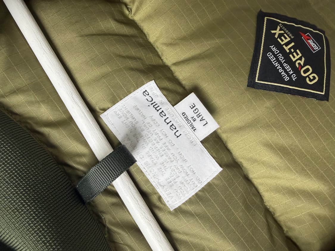 나나미카 숏 다운자켓 패딩 카키 L 상품이미지3