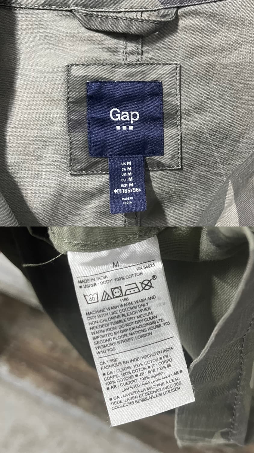 GAP woodland camo jacket 상품이미지5