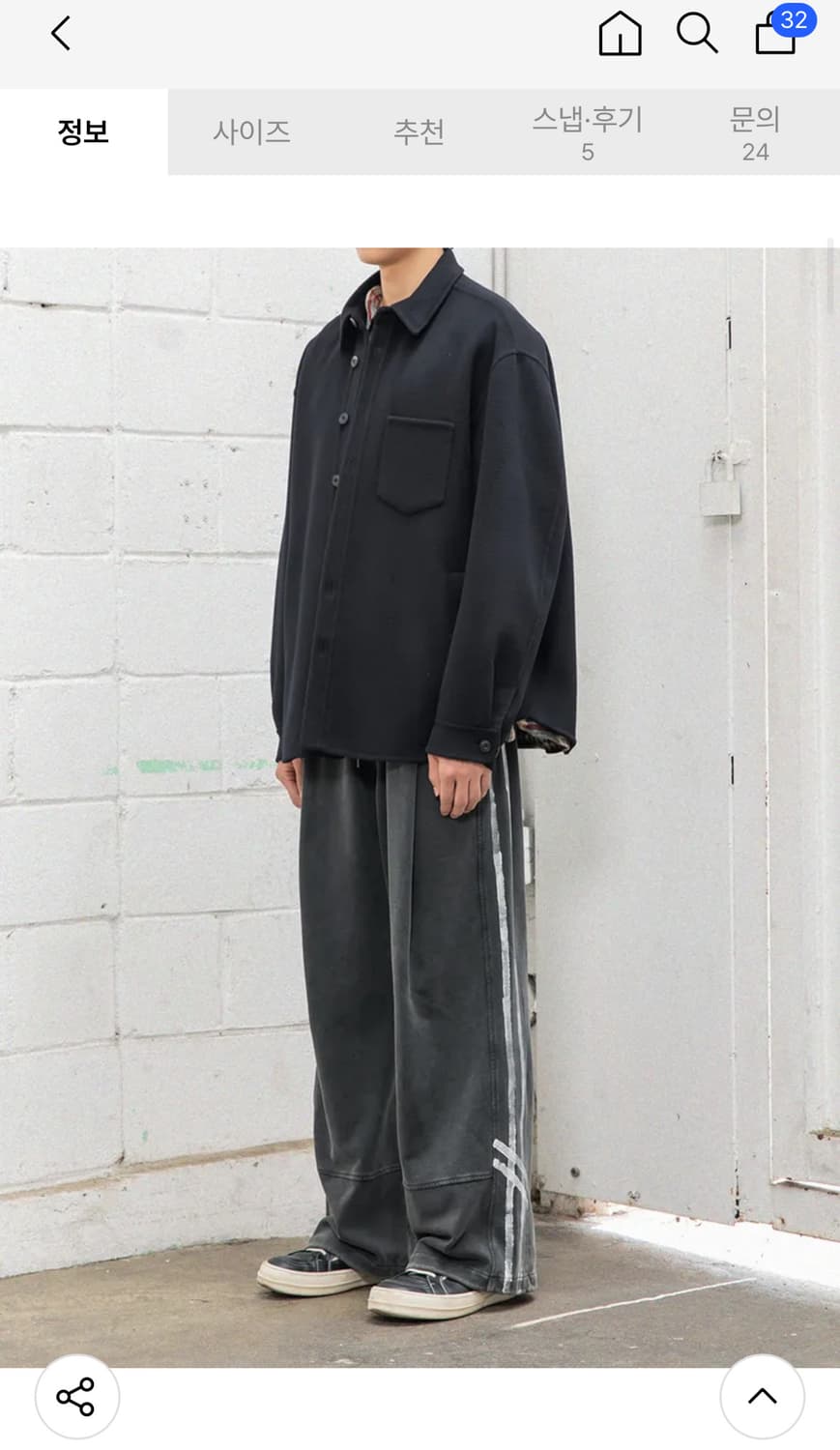 비긴202 핸드메이드 하프코트 블랙 상품이미지4