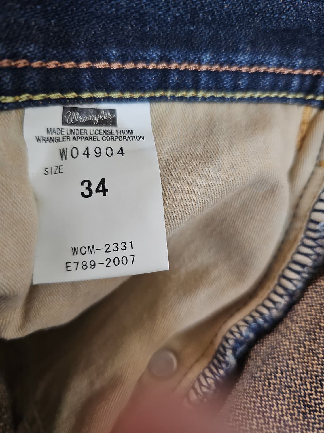 [34] 빈티지 wrangler 랭글러 스트레이트 데님 팬츠 상품이미지9
