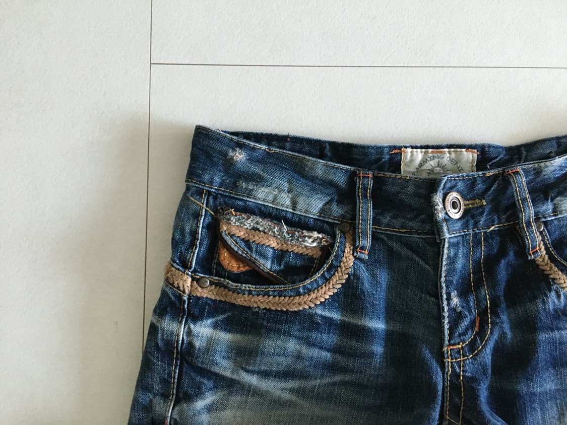 vintage denim shorts 상품이미지4