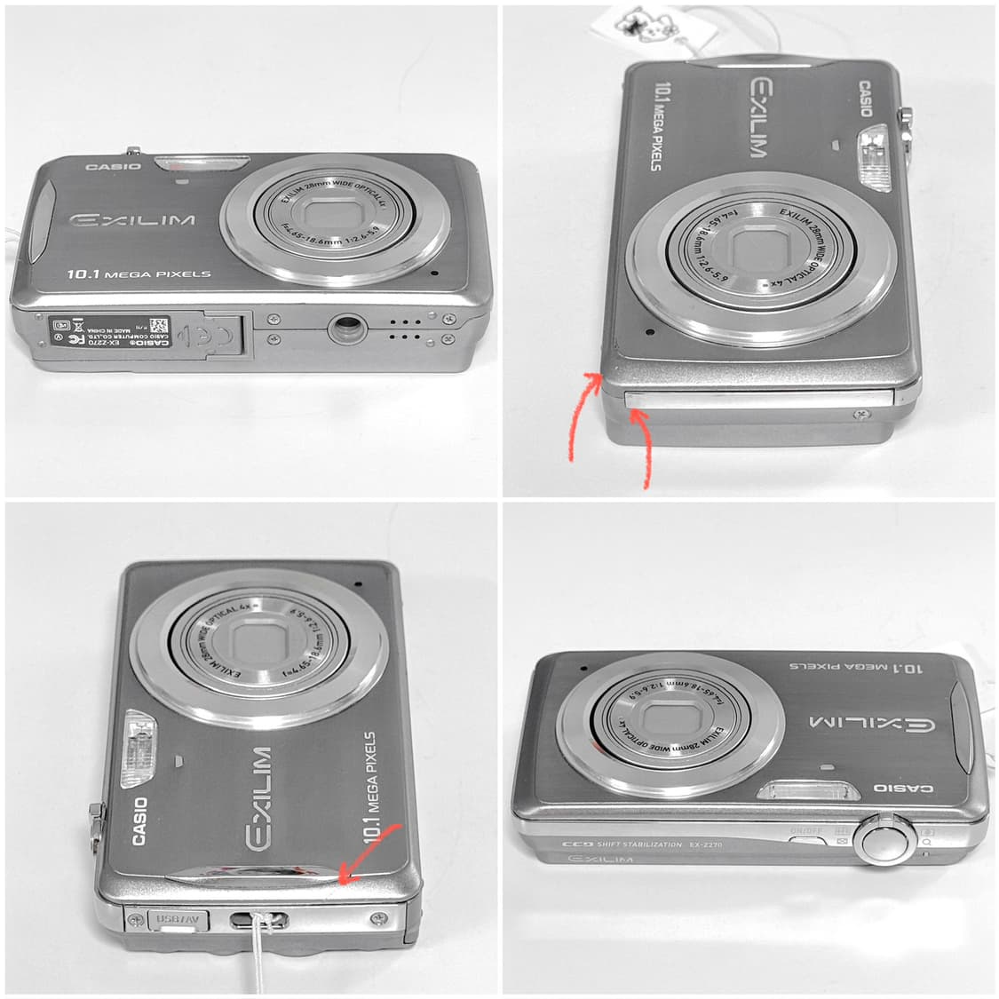 카시오 엑슬림 Z270 실버 빈티지디카 상품이미지4