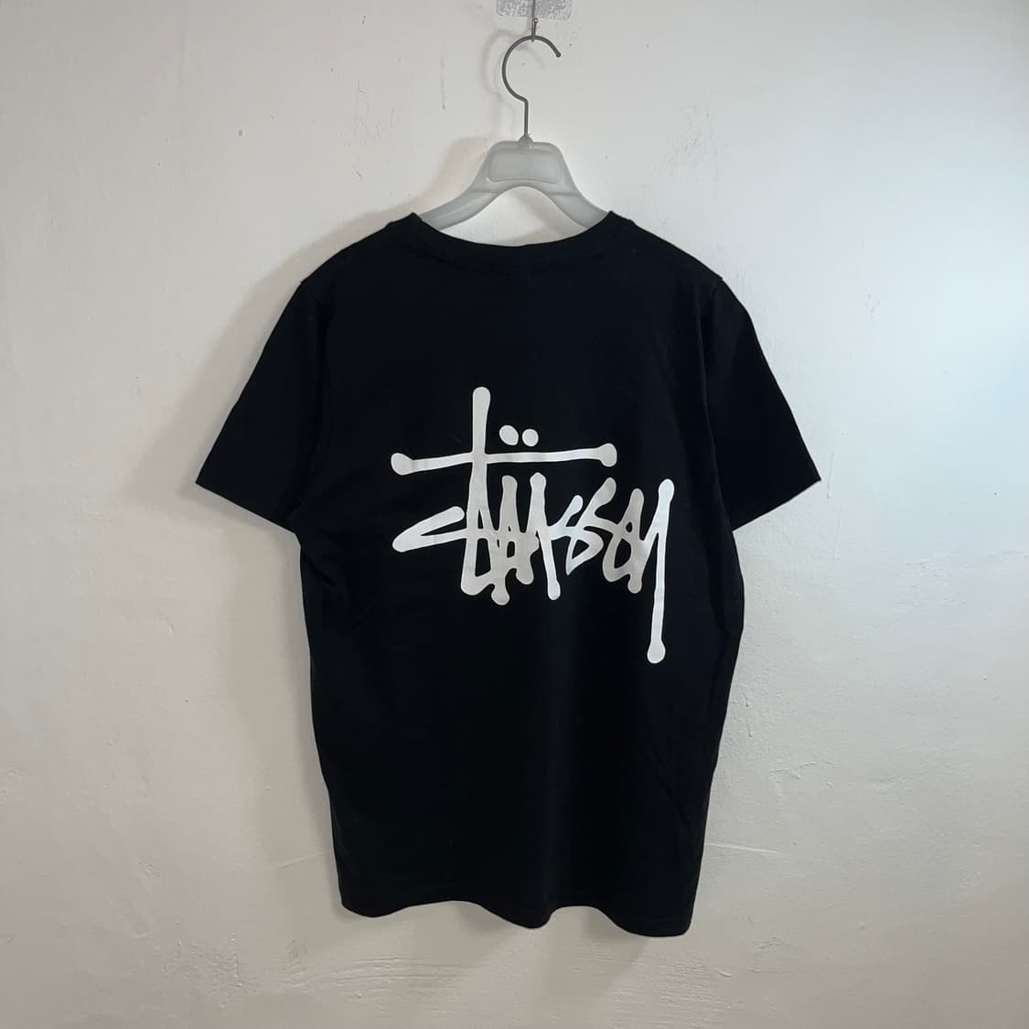 Stussy Black Stock Logo T-Shirt 상품이미지7