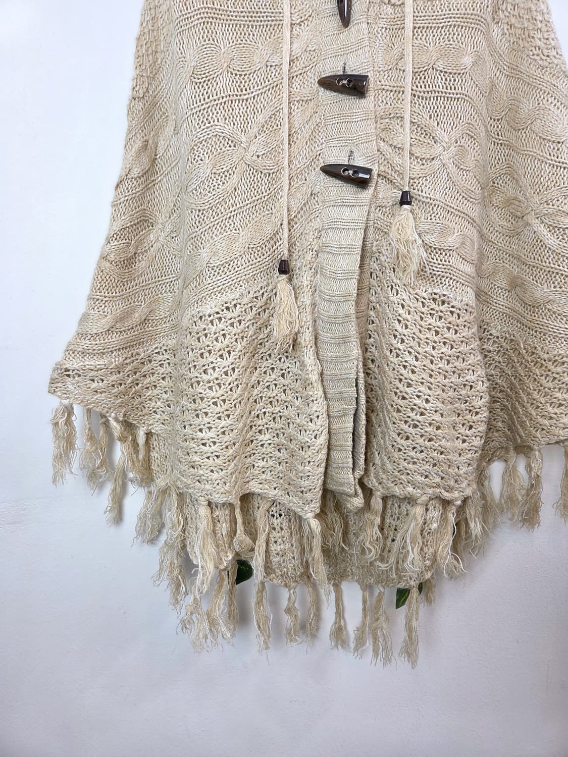 토글 버튼 케이프 가디건 상품이미지3