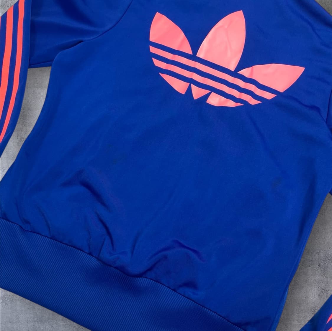 아디다스 Adidas 블루 파이어버드 백로고 트랙탑 져지 100 상품이미지7