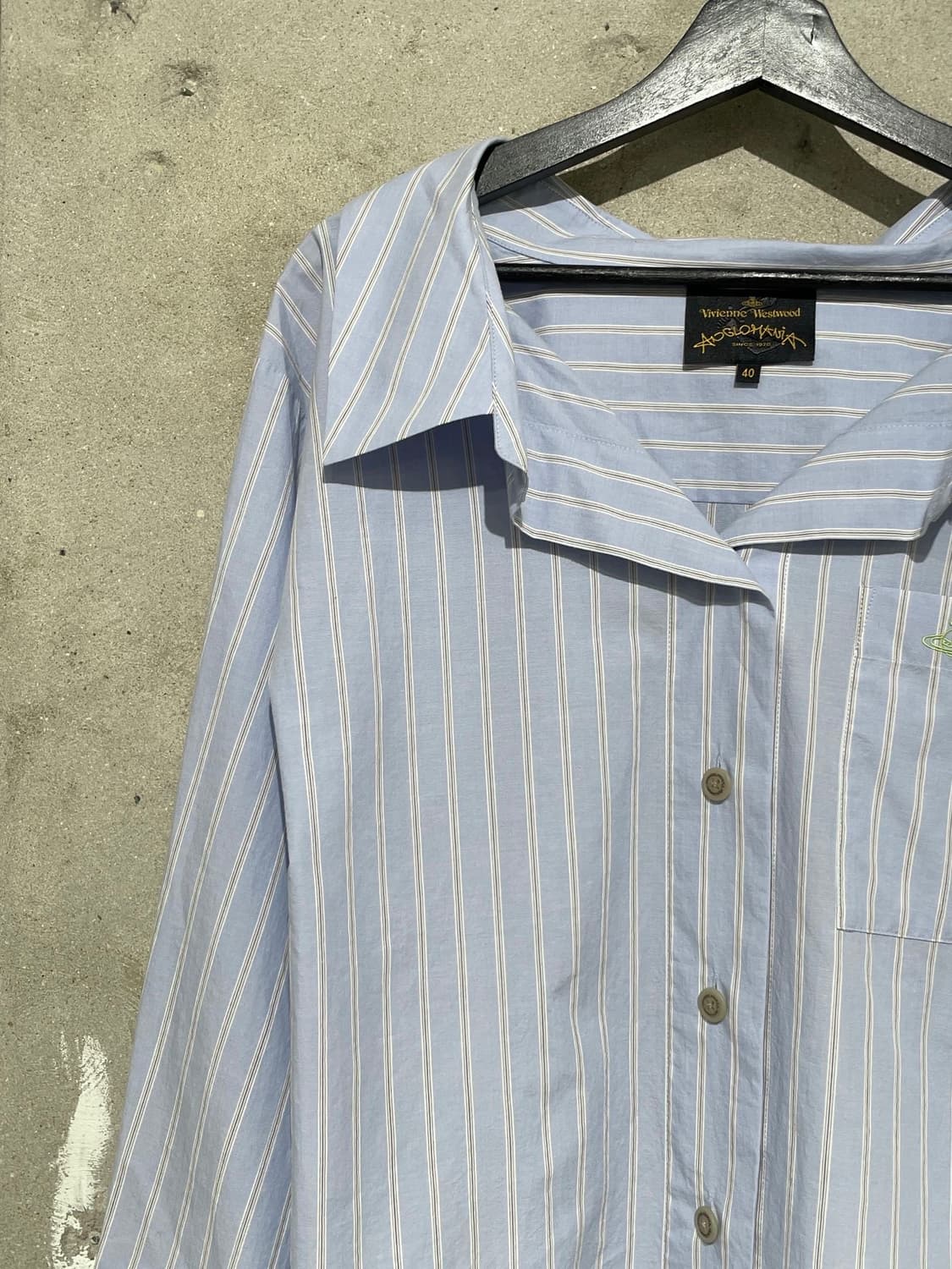 비비안 웨스트우드 앵글로마니아 22S/S 라이트 블루 orb 로고 스트라 상품이미지2