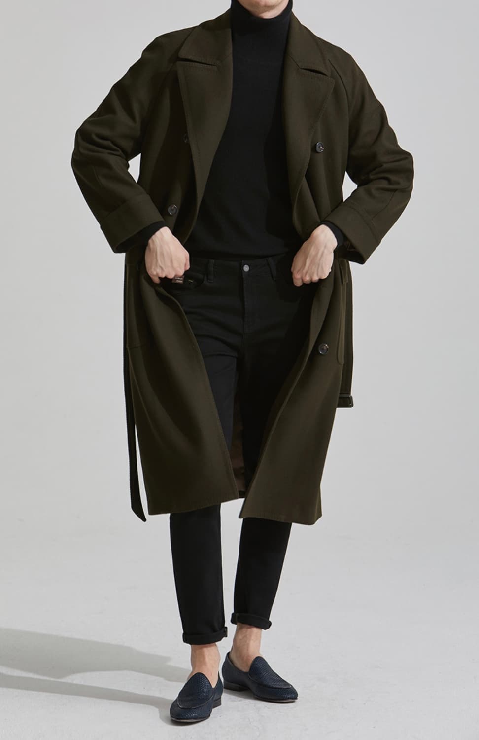 35%할인 이탈리아 명품 로로피아나 엘가노벰버 트렌치코트 카키브라운  상품이미지2