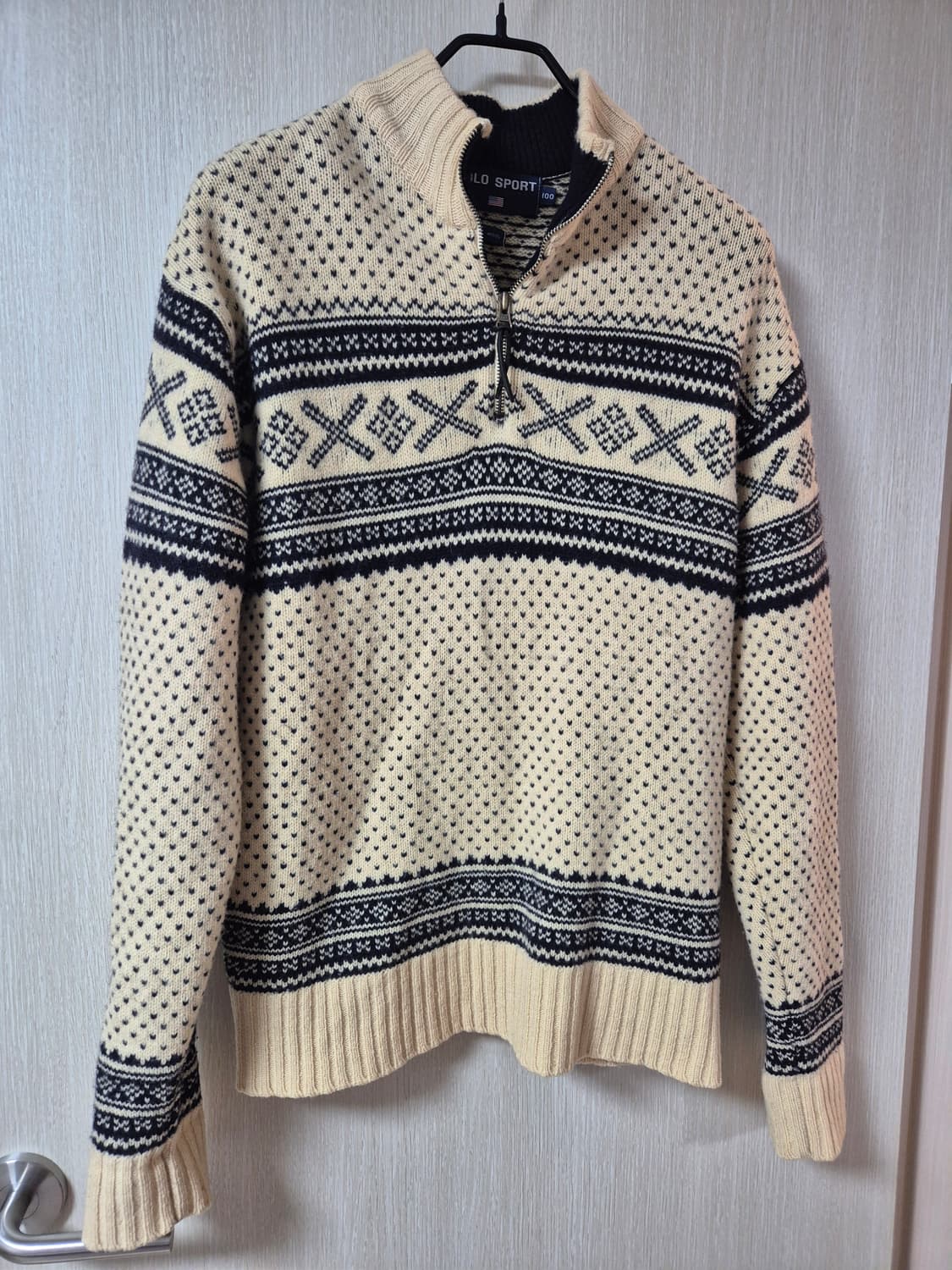 폴로 랄프로렌 노르딕 반집업 니트 스웨터 100 상품이미지1