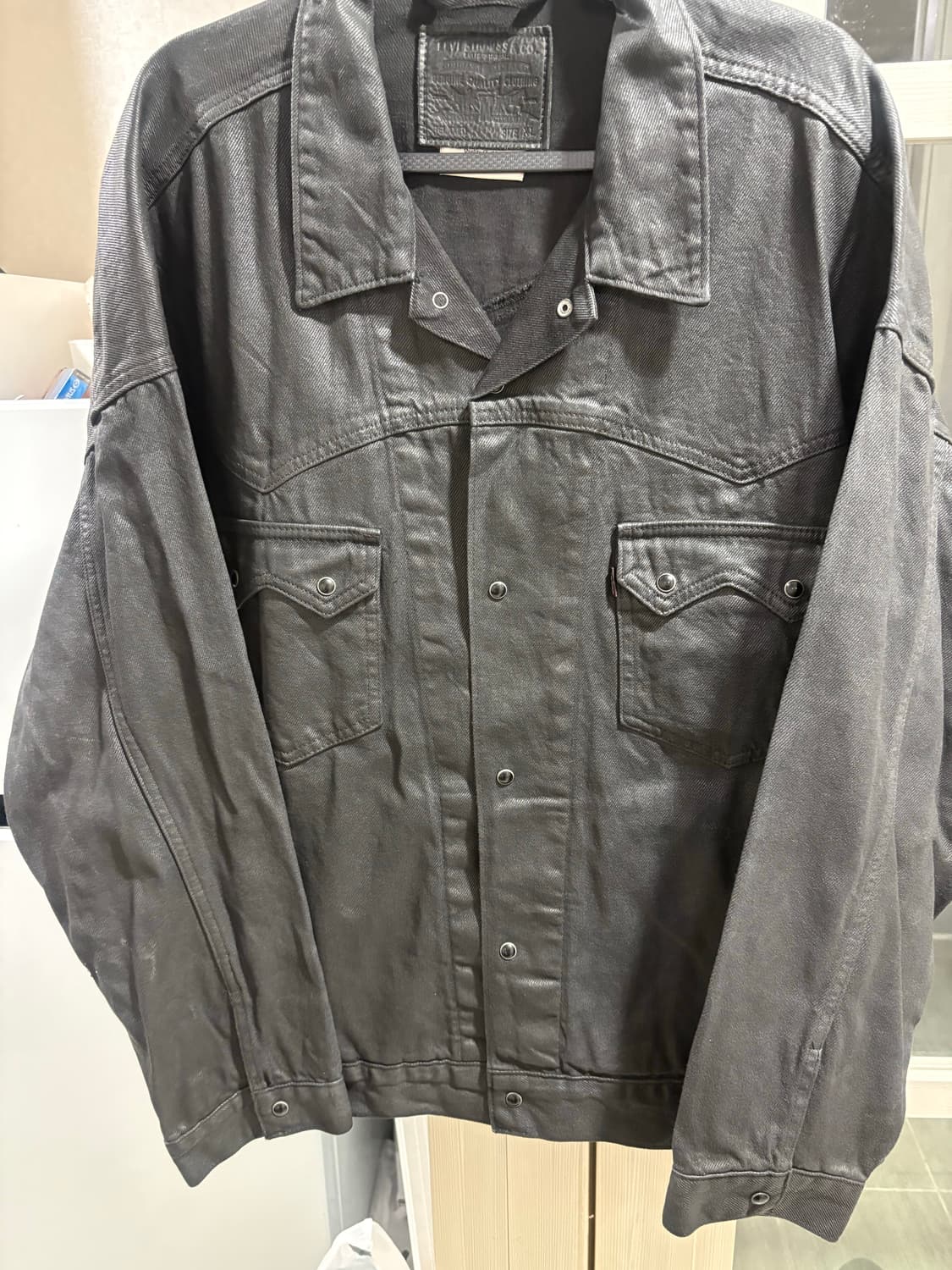 리바이스 프리미엄 웨스턴 코팅 트러커 자켓 xl 상품이미지3