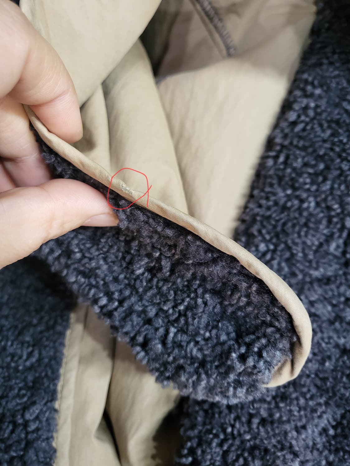 베이지 보글이 자켓 상품이미지4