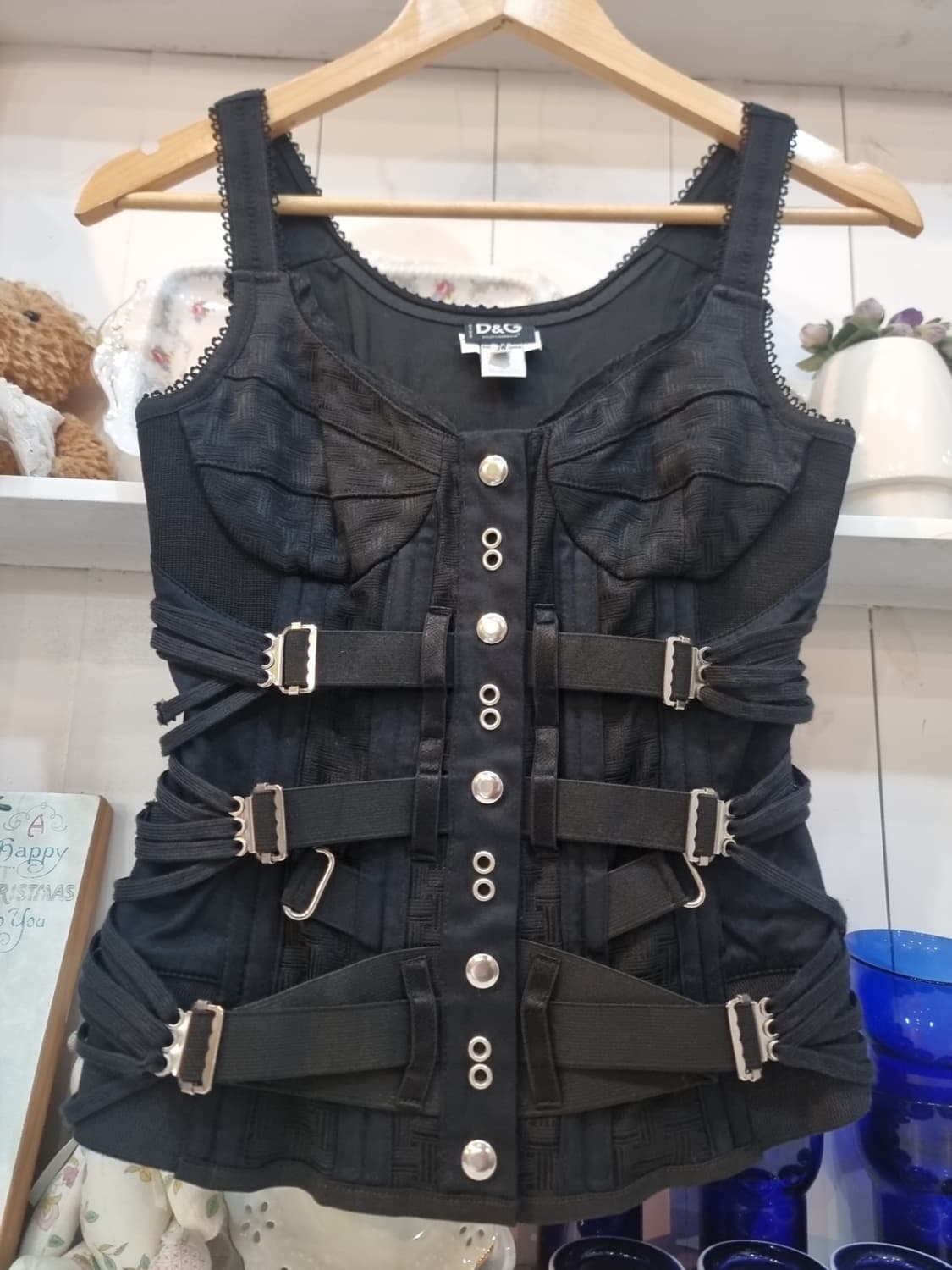 D&G 돌체앤가바나 메이드인이탈리 코르셋 버클탑 (정품) 상품이미지3