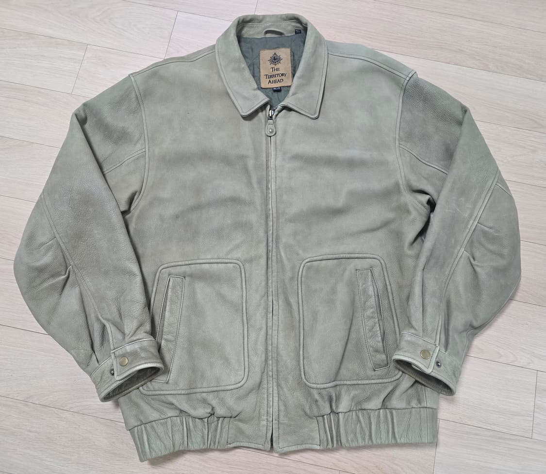 The Territory Ahead 빈티지 스웨이드 가죽 봄버 자켓 XL 상품이미지7