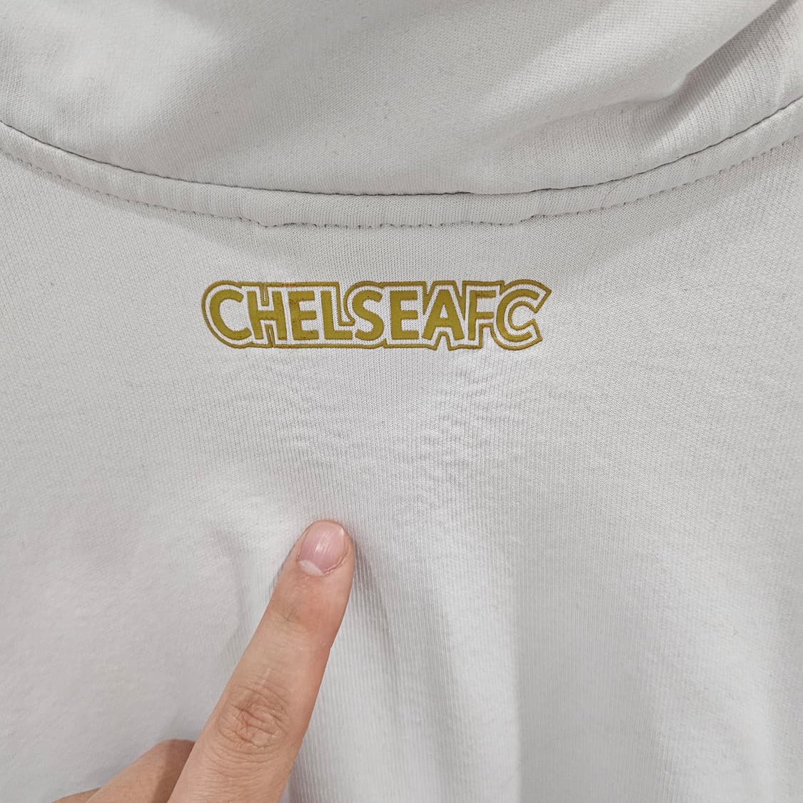 희귀 아디다스 첼시 화이트 블루 대대장 트랙탑 L 상품이미지5