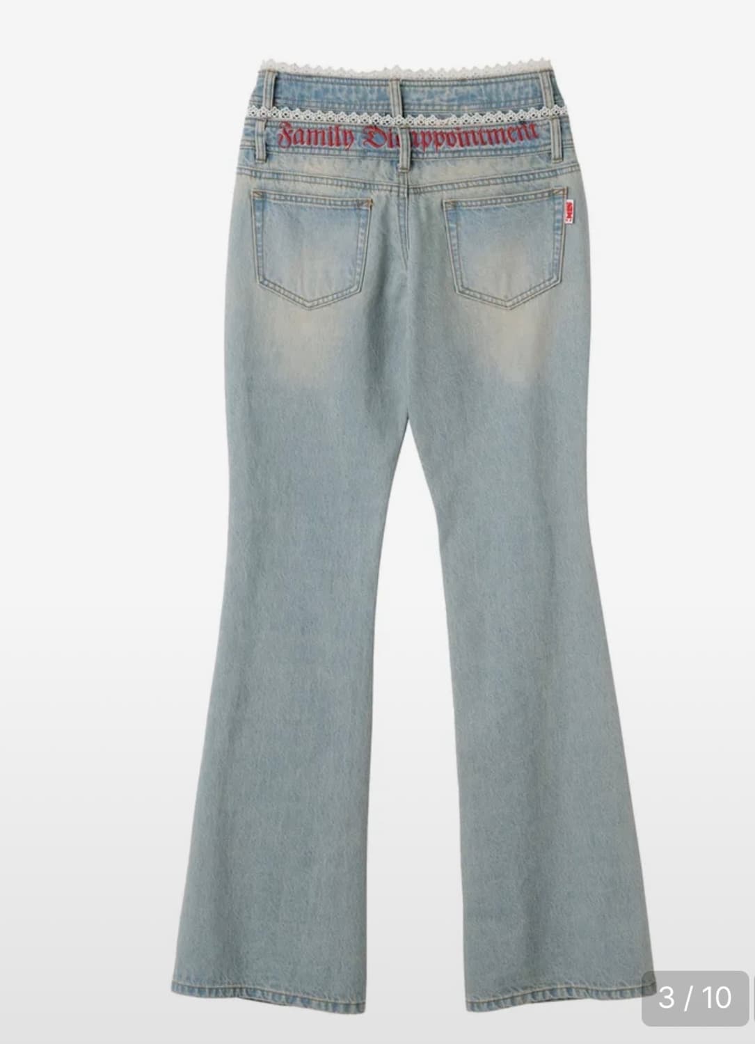 스컬프터 Double Waist Boots Cut Denim 상품이미지2