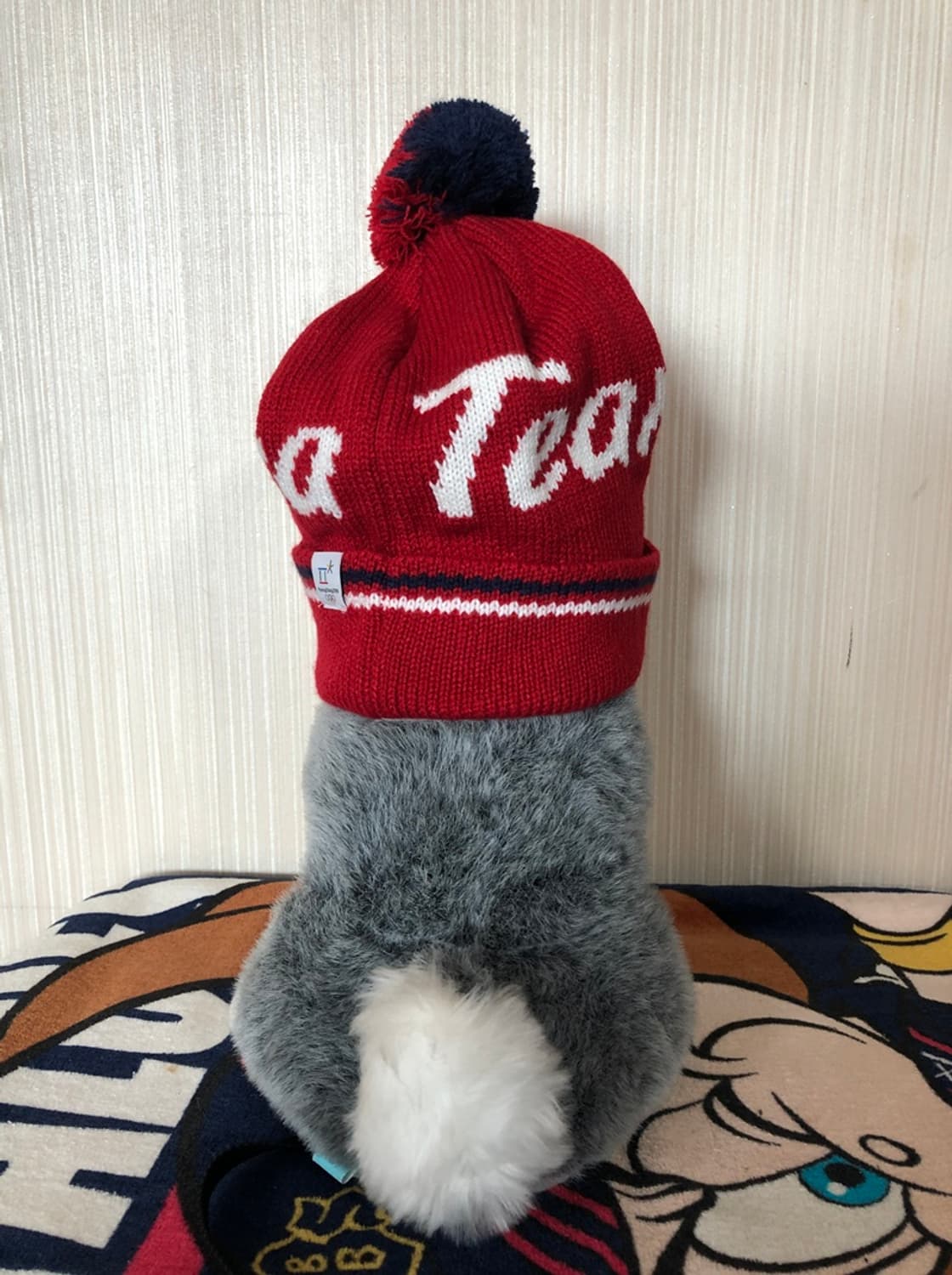 (2) 노스페이스 팀코리아 방울비니/국대비니(레드) 2018평창 상품이미지10