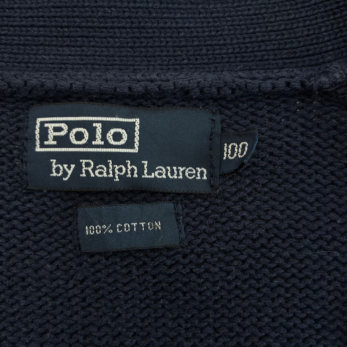 Polo  폴로 랄프로렌 자수 코튼 네이비 니트 가디건  상품이미지5