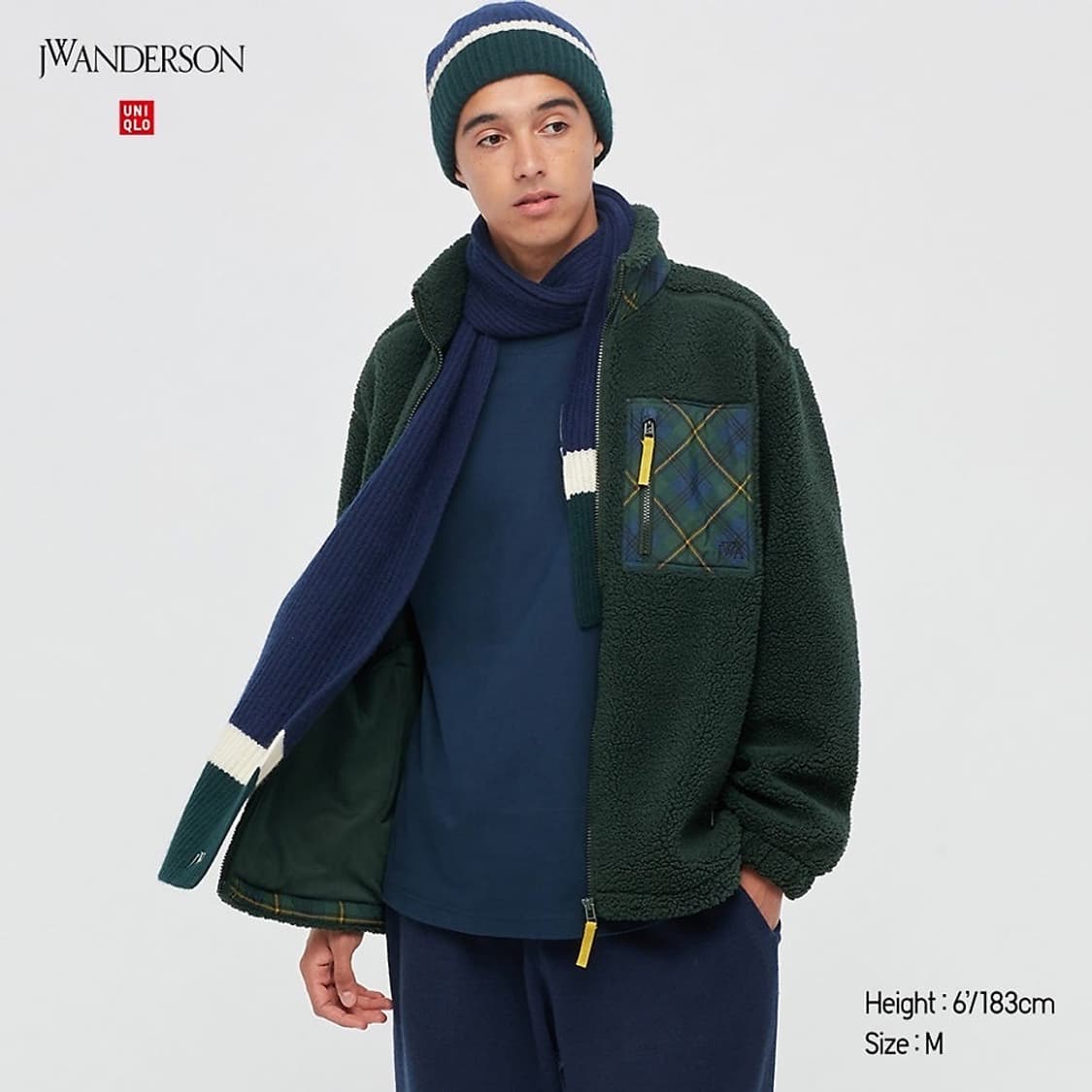 유니클로 JW앤더슨 후리스 M 상품이미지1