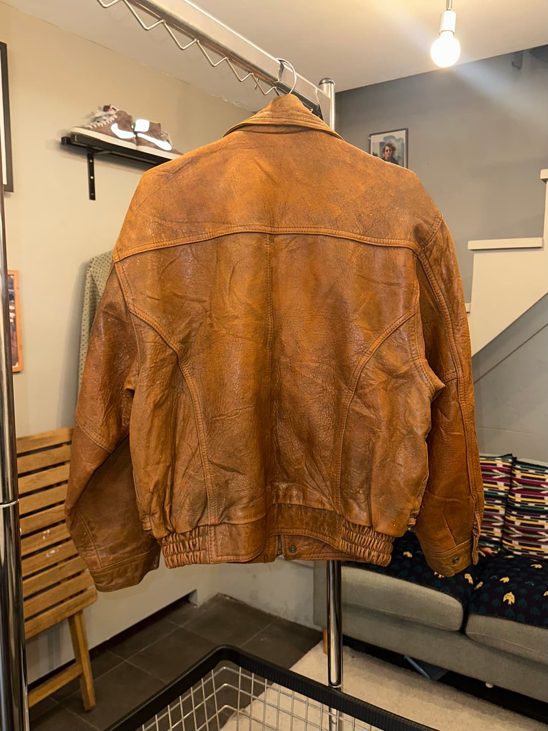90’s D’ Homme A homme shell-leather JK 상품이미지10