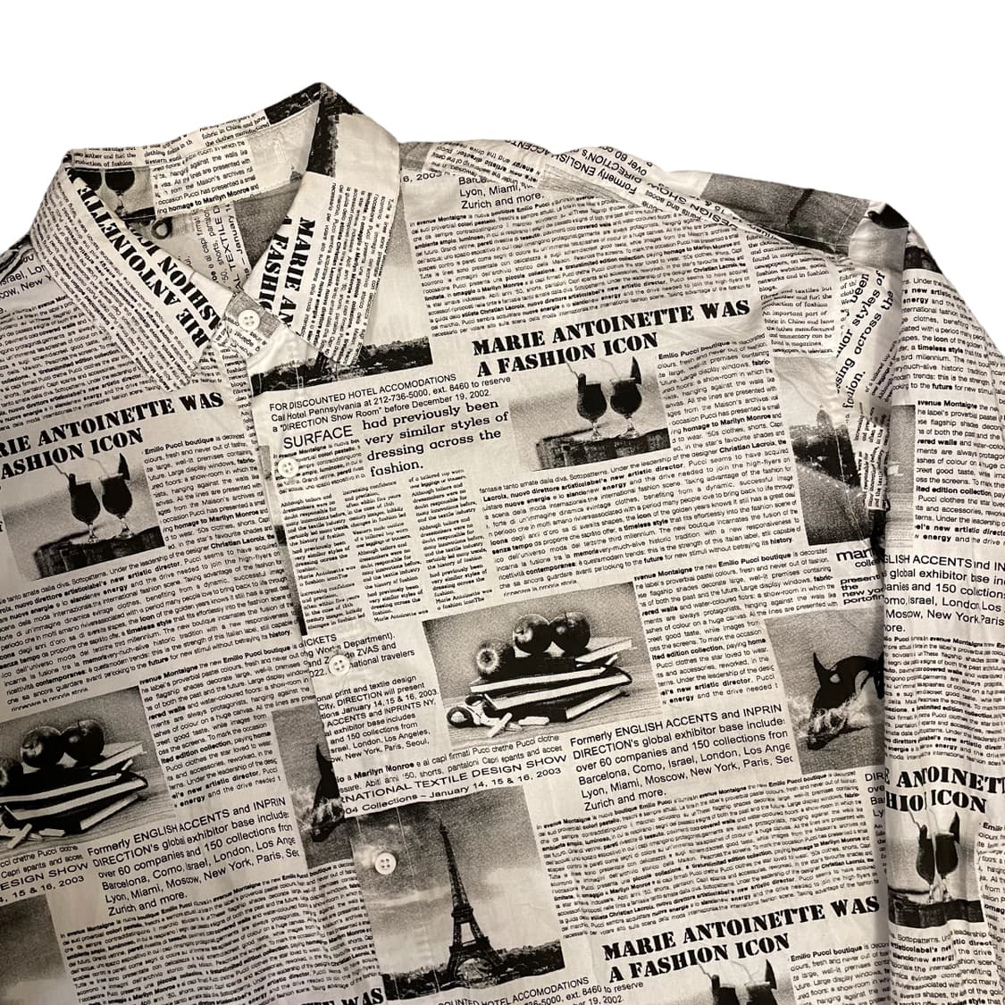 오버핏 뉴스페이퍼 셔츠 상품이미지2