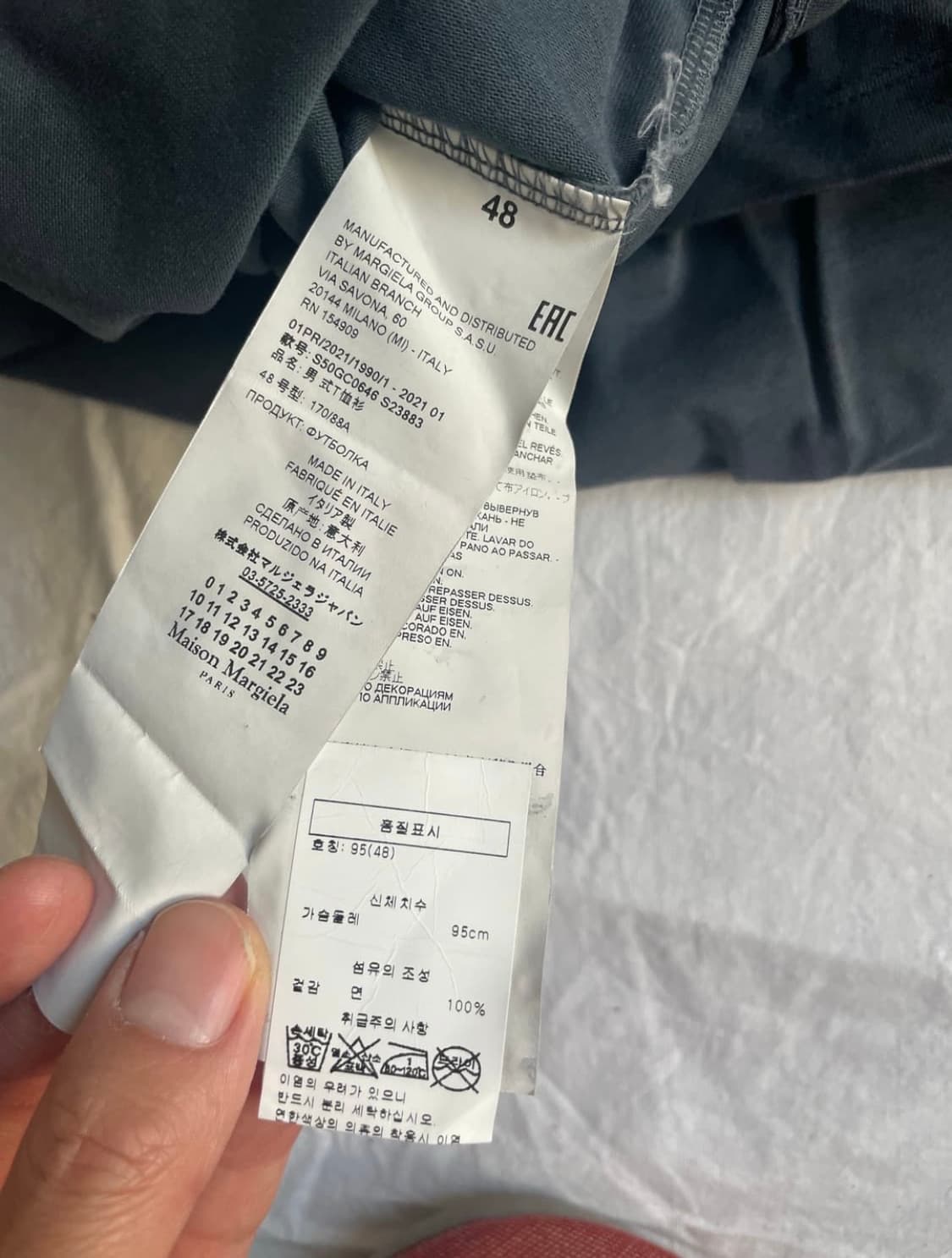 48) 메종 마르지엘라 가먼트다잉 티셔츠 상품이미지6