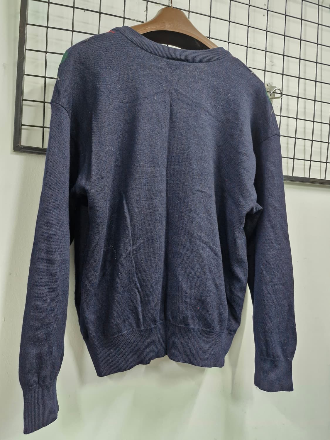 105XL 라코스테 패턴 울 니트 가디건 상품이미지7