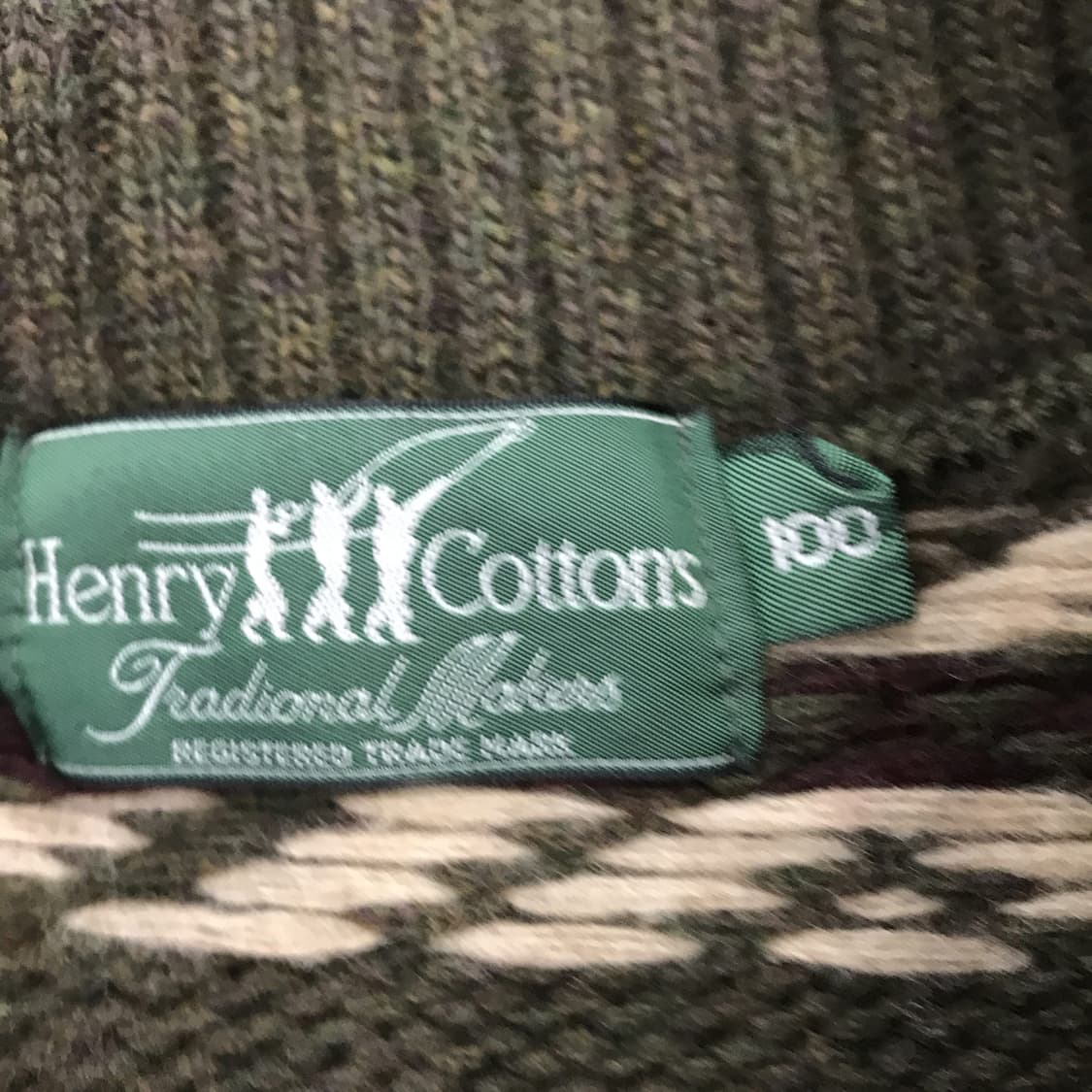 헨리코튼 울100프로 노르딕 숄카라니트 [100] 상품이미지5