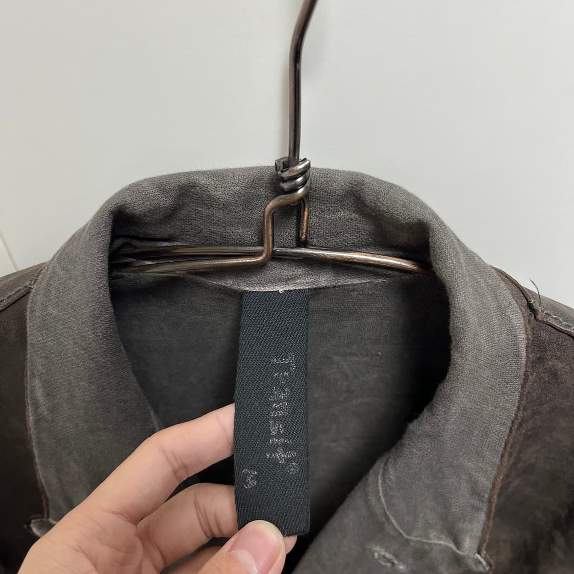 19aw 트랜짓 하이넥 램스킨 자켓 상품이미지8