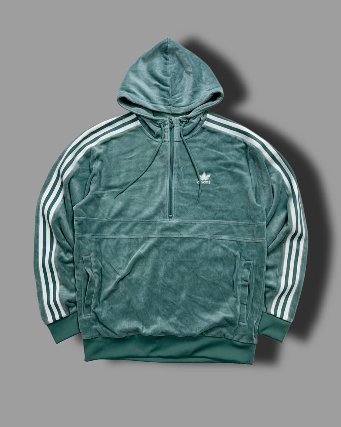 아디다스 코지 벨벳 후드 반집업 M 상품이미지4