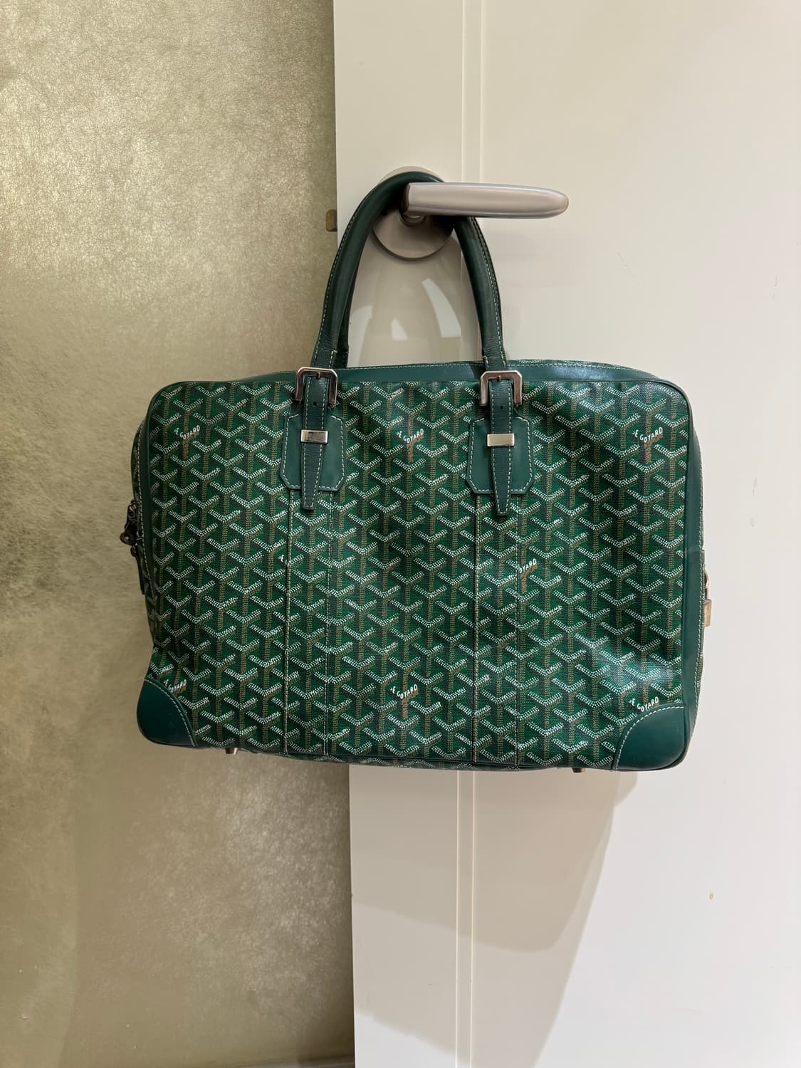 고야드 암바사드 MM 도큐먼트 케이스 그린 상품이미지2