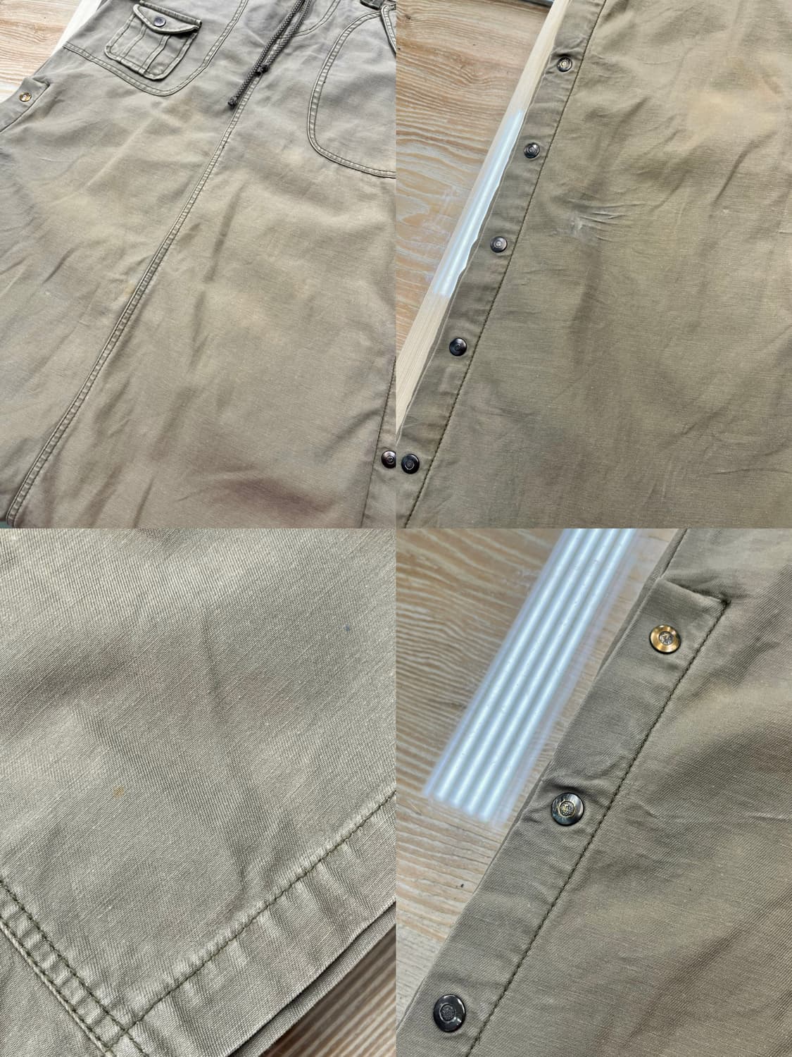 아비렉스 밀리터리 사이드 버튼 카모 스커트 상품이미지8