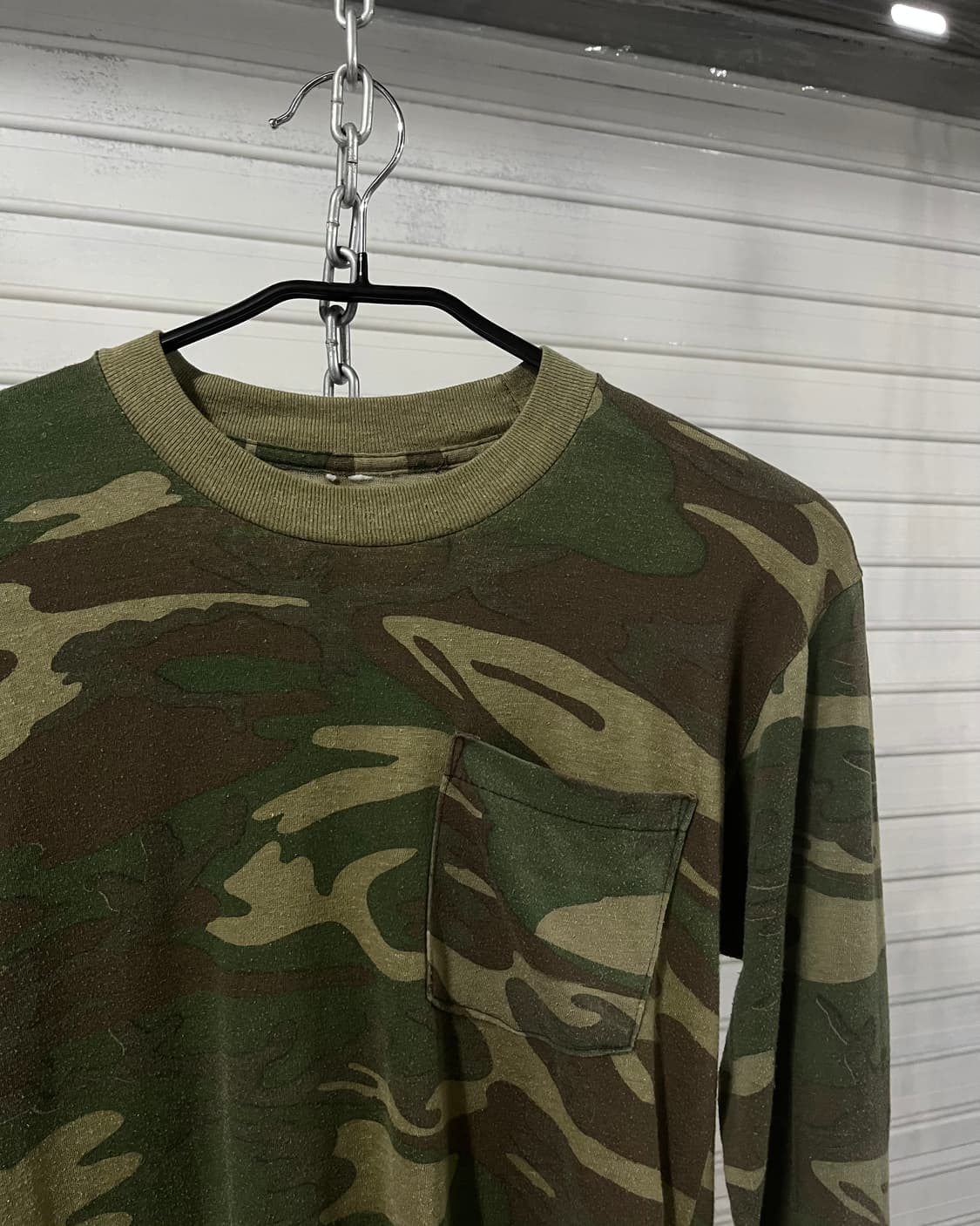 90s Woodland camo long slv (USA made) 상품이미지3
